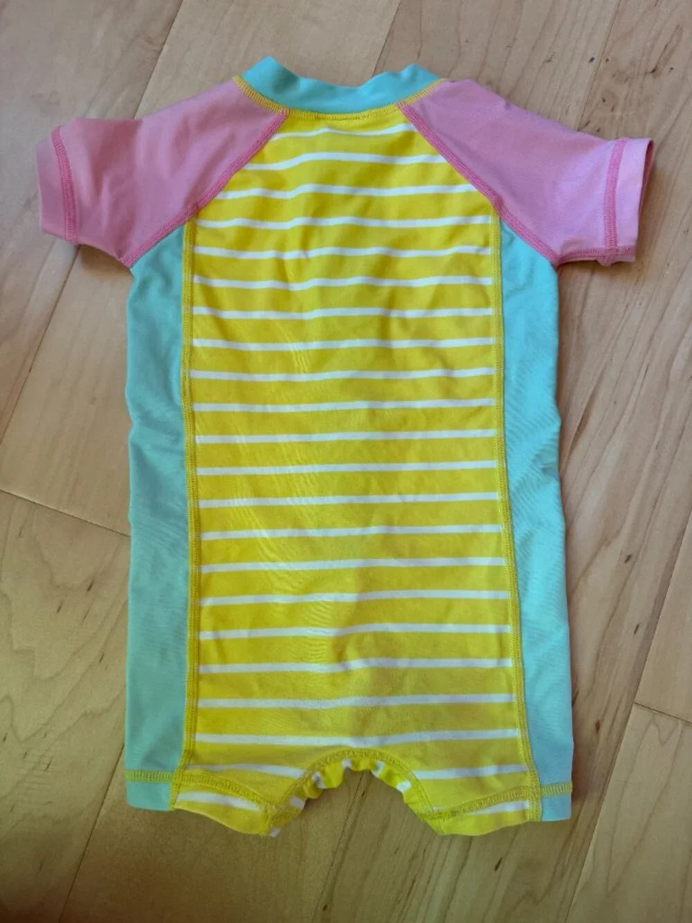 Hanna Andersson One-Piece Rash Guard Swimsuit | Size 6–12 Months (70 cm)